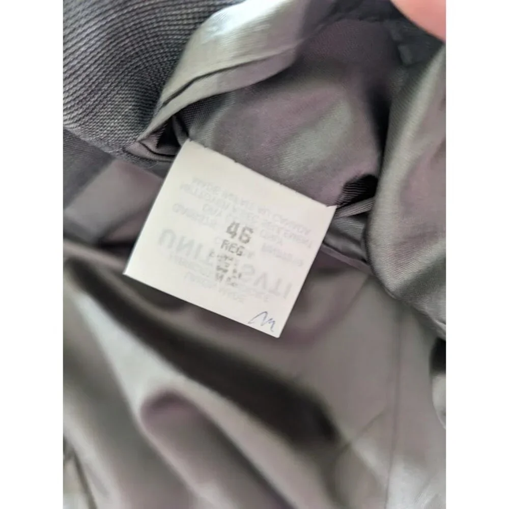 Men's BOTANY Five Hundred‎ 500 Suit Blazer Size 46 Regular 100% Virgin Wool Grey